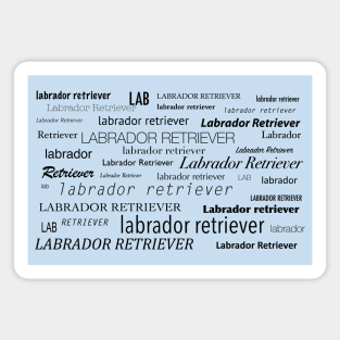 Labrador Retriever Word Cloud Magnet